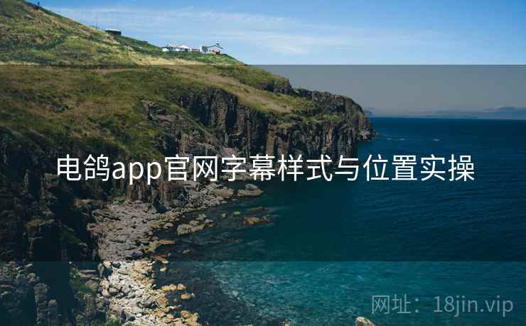 电鸽app官网字幕样式与位置实操