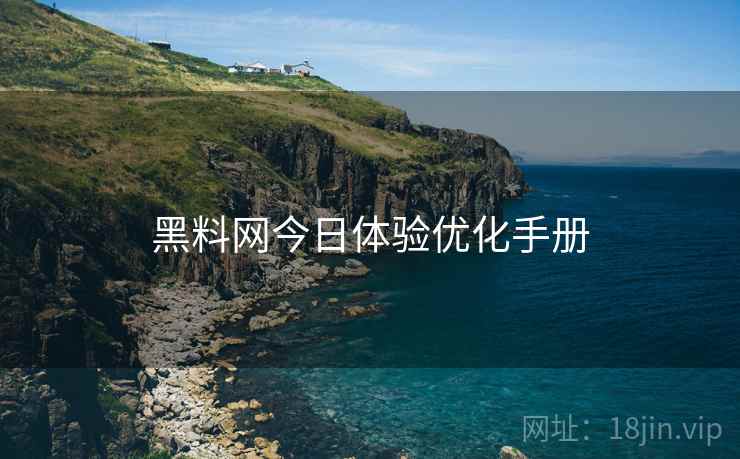 黑料网今日体验优化手册