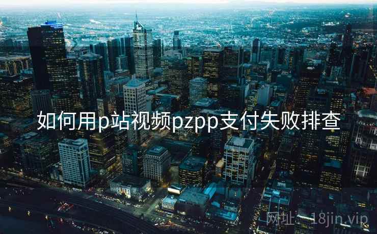 如何用p站视频pzpp支付失败排查