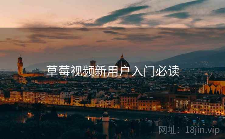 草莓视频新用户入门必读